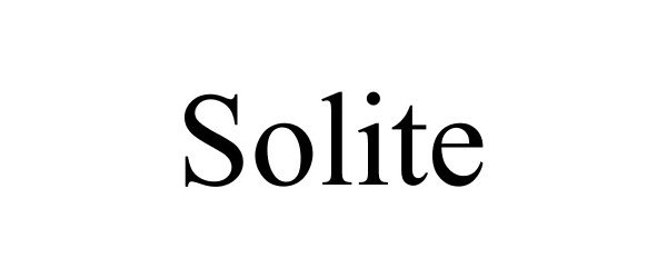 Trademark Logo SOLITE