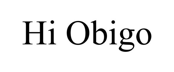 Trademark Logo HI OBIGO