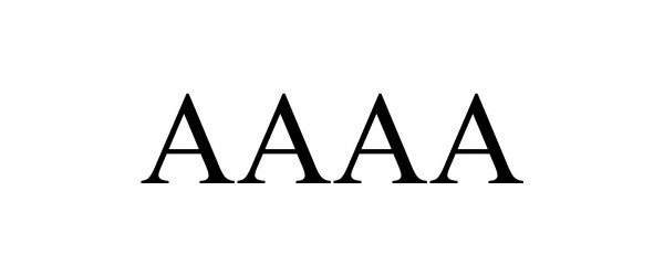 Trademark Logo AAAA
