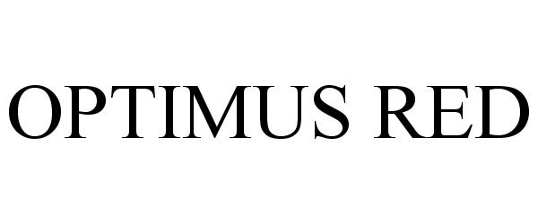 Trademark Logo OPTIMUS RED
