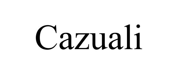 Trademark Logo CAZUALI