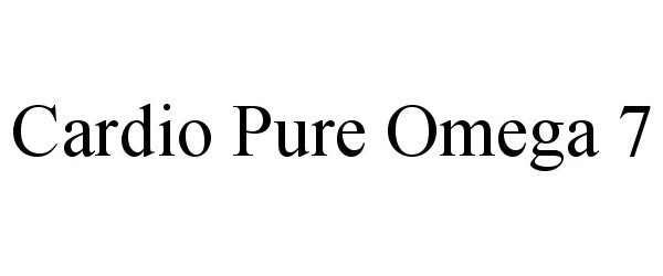 Trademark Logo CARDIO PURE OMEGA 7