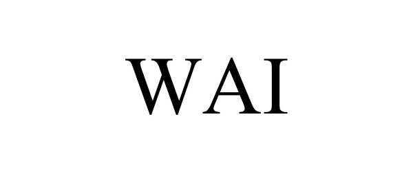 Trademark Logo WAI