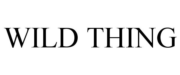 Trademark Logo WILD THING