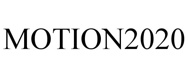 Trademark Logo MOTION2020