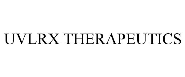 Trademark Logo UVLRX THERAPEUTICS