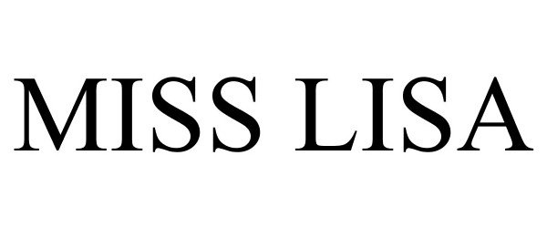 Trademark Logo MISS LISA
