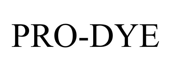 Trademark Logo PRO-DYE