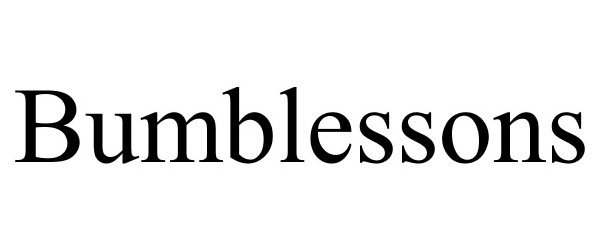 Trademark Logo BUMBLESSONS