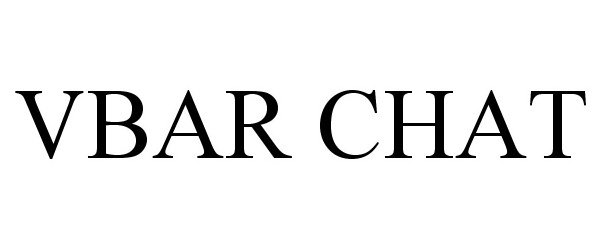 Trademark Logo VBAR CHAT