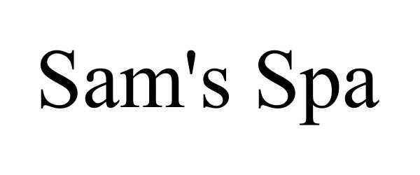 Trademark Logo SAM'S SPA