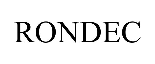 Trademark Logo RONDEC