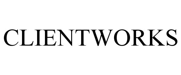Trademark Logo CLIENTWORKS