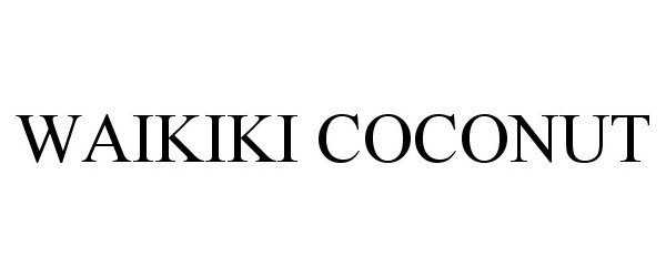 Trademark Logo BAI BUBBLES WAIKIKI COCONUT