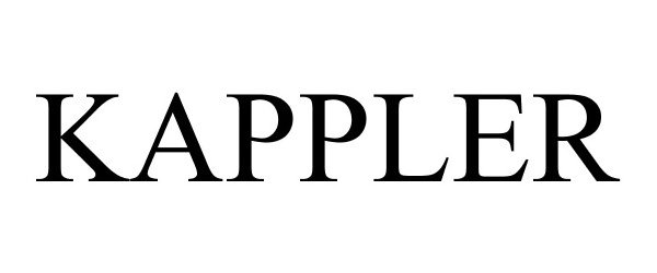 Trademark Logo KAPPLER