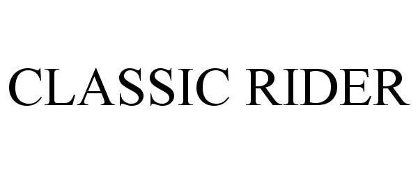 Trademark Logo CLASSIC RIDER