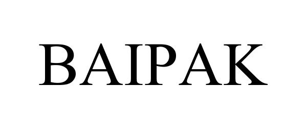 Trademark Logo BAIPAK