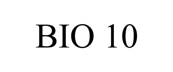 Trademark Logo BIO 10