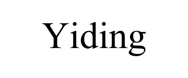 Trademark Logo YIDING