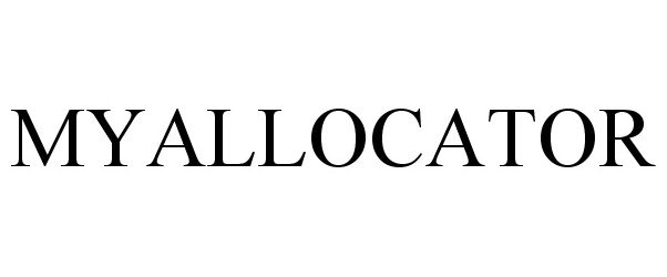 Trademark Logo MYALLOCATOR