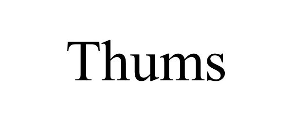 Trademark Logo THUMS