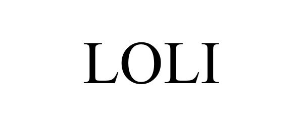 Trademark Logo LOLI