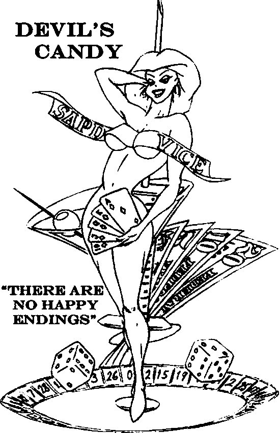 Trademark Logo SAPD VICE DEVIL'S CANDY "THERE ARE NO HAPPY ENDINGS"