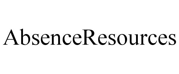 Trademark Logo ABSENCERESOURCES