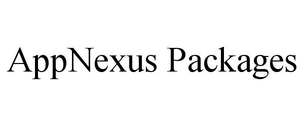  APPNEXUS PACKAGES