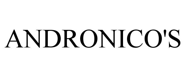 Trademark Logo ANDRONICO'S