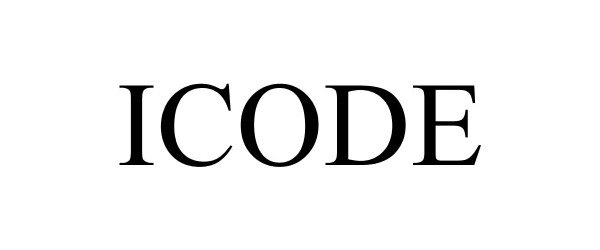 Trademark Logo ICODE