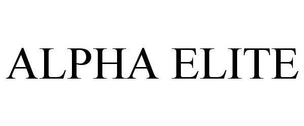 Trademark Logo ALPHA ELITE