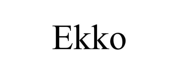 Trademark Logo EKKO