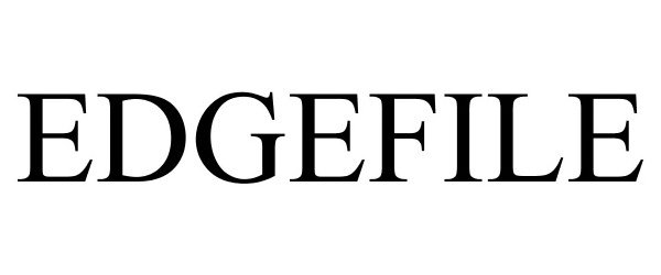 Trademark Logo EDGEFILE