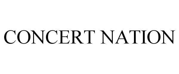 Trademark Logo CONCERT NATION