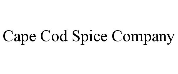  CAPE COD SPICE COMPANY