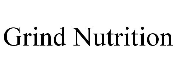 Trademark Logo GRIND NUTRITION