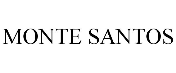 Trademark Logo MONTE SANTOS