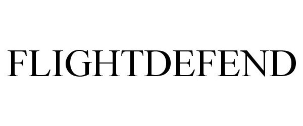 Trademark Logo FLIGHTDEFEND