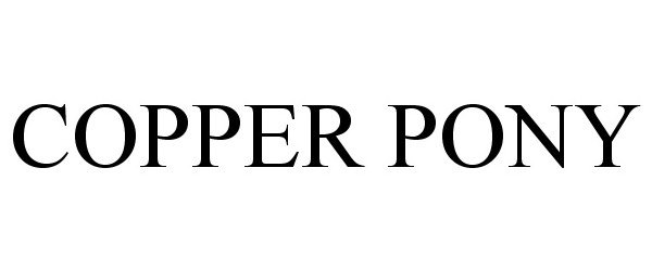 Trademark Logo COPPER PONY