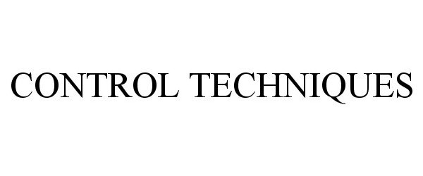 Trademark Logo CONTROL TECHNIQUES