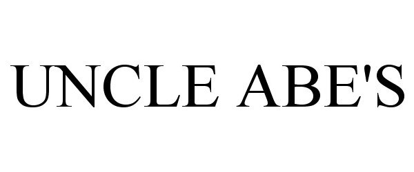 Trademark Logo UNCLE ABE'S