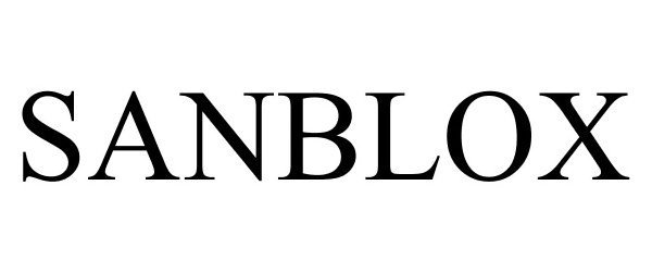 Trademark Logo SANBLOX