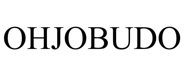 Trademark Logo OHJOBUDO