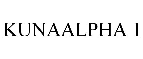 Trademark Logo KUNAALPHA 1