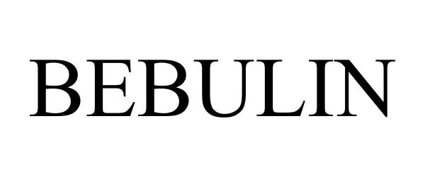 Trademark Logo BEBULIN