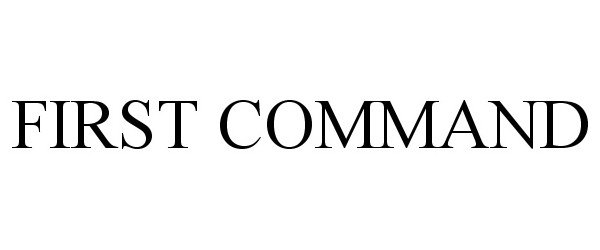 Trademark Logo FIRST COMMAND