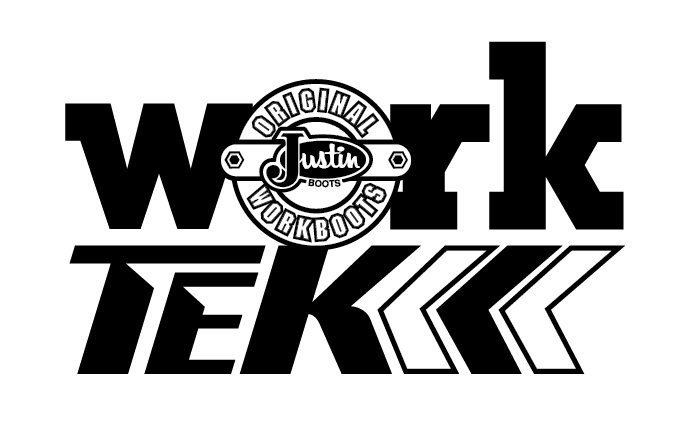 Trademark Logo WORK TEK ORIGINAL JUSTIN BOOTS WORKBOOTS