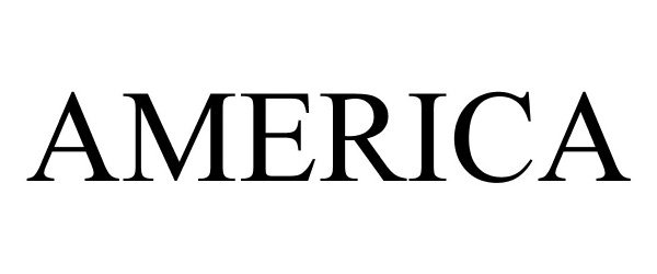 Trademark Logo AMERICA