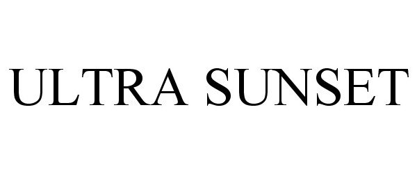 Trademark Logo ULTRA SUNSET
